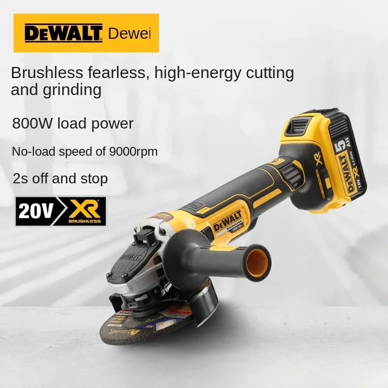 Dewalt Power Tools Xr - DEWALT DCG405 125mm flat head angle