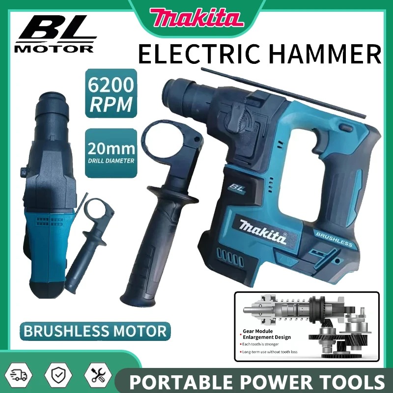 Power Tools Hammer - Makita Brushless Hammer Cordless Electric Hammer