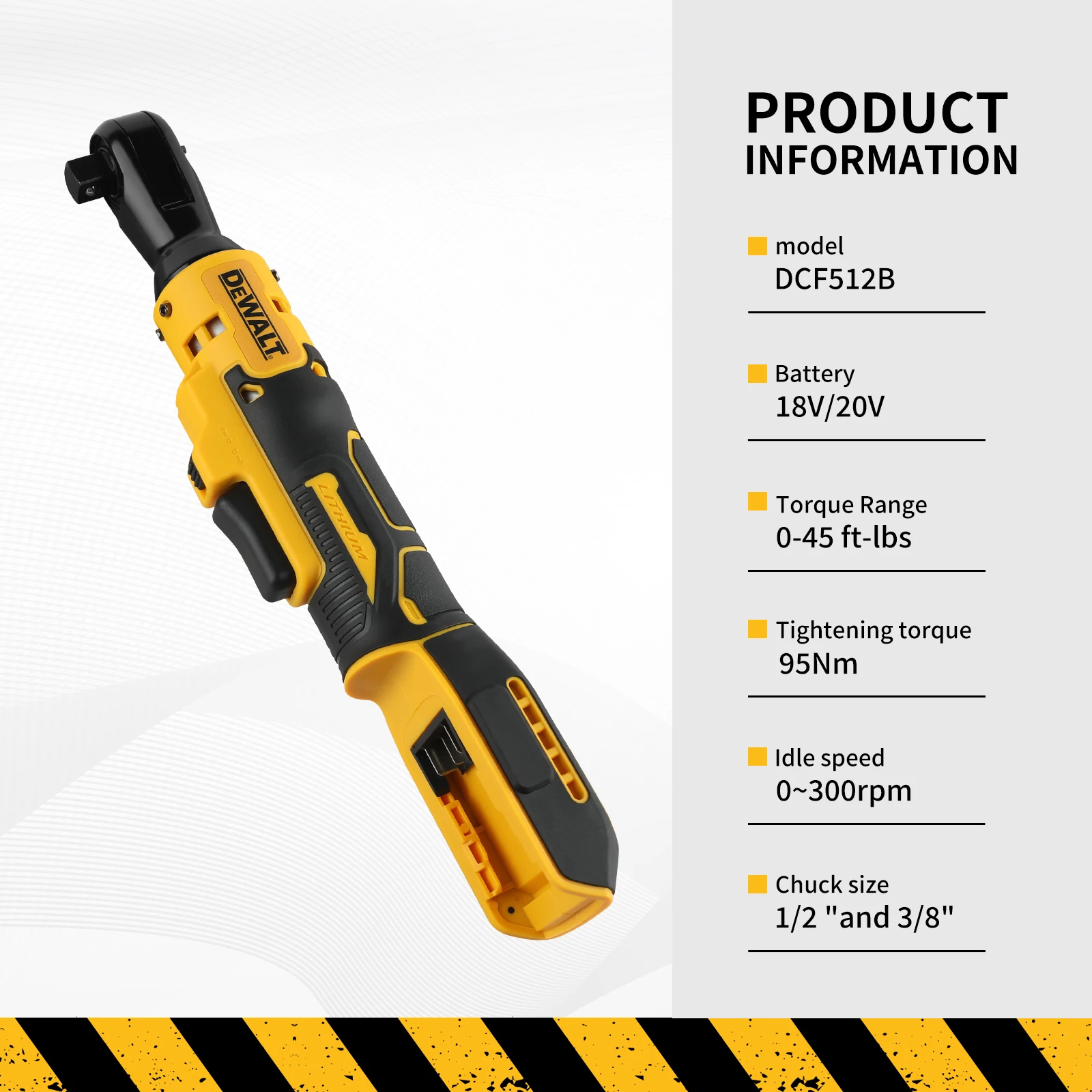 Dewalt Power Tools Xr - DEWALT DCF512 20V Brushless 1/2