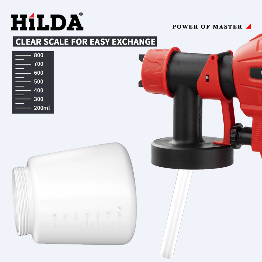 HILDA 800ML Electric Spray Gun – обзор и цена Power Tools Pink