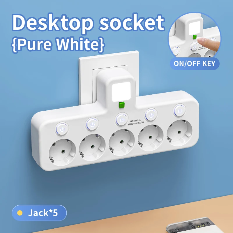 EU Plug Outlet 4 Sockets Elect – обзор и цена Power Tools Extension