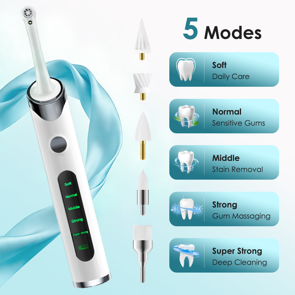 5 Modes Tooth Polisher Plaque  – обзор и цена Power Tools Universal Battery