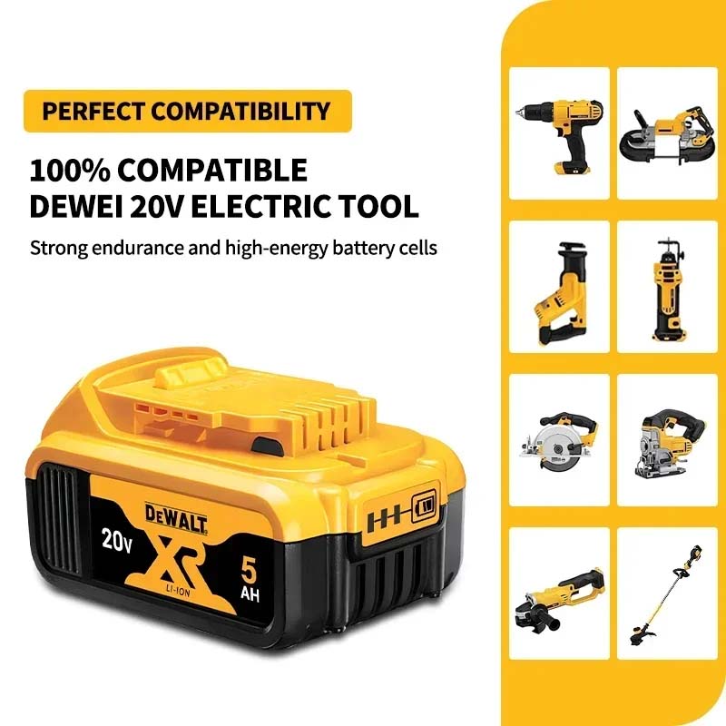Genuine DeWALT 20V 5.0Ah High  – обзор и цена Dewalt Power Tools Xr