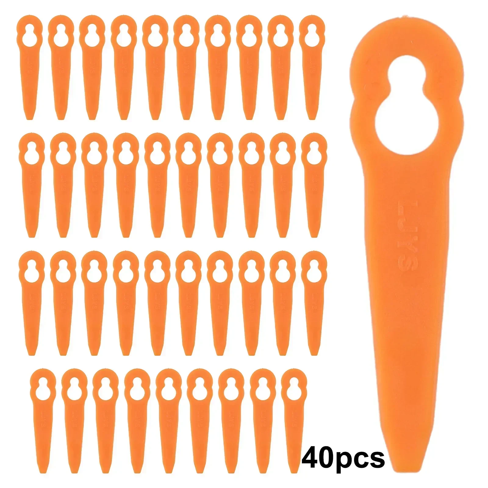 40pcs Plastic Blades Lawn Mowe – обзор и цена Power Tools Orange