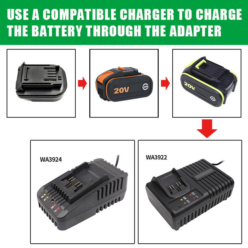 Battery Adapter Converter for  – обзор и цена Power Tools Orange