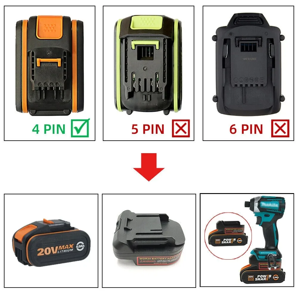 Converter Battery Adapter For  – обзор и цена Power Tools Orange