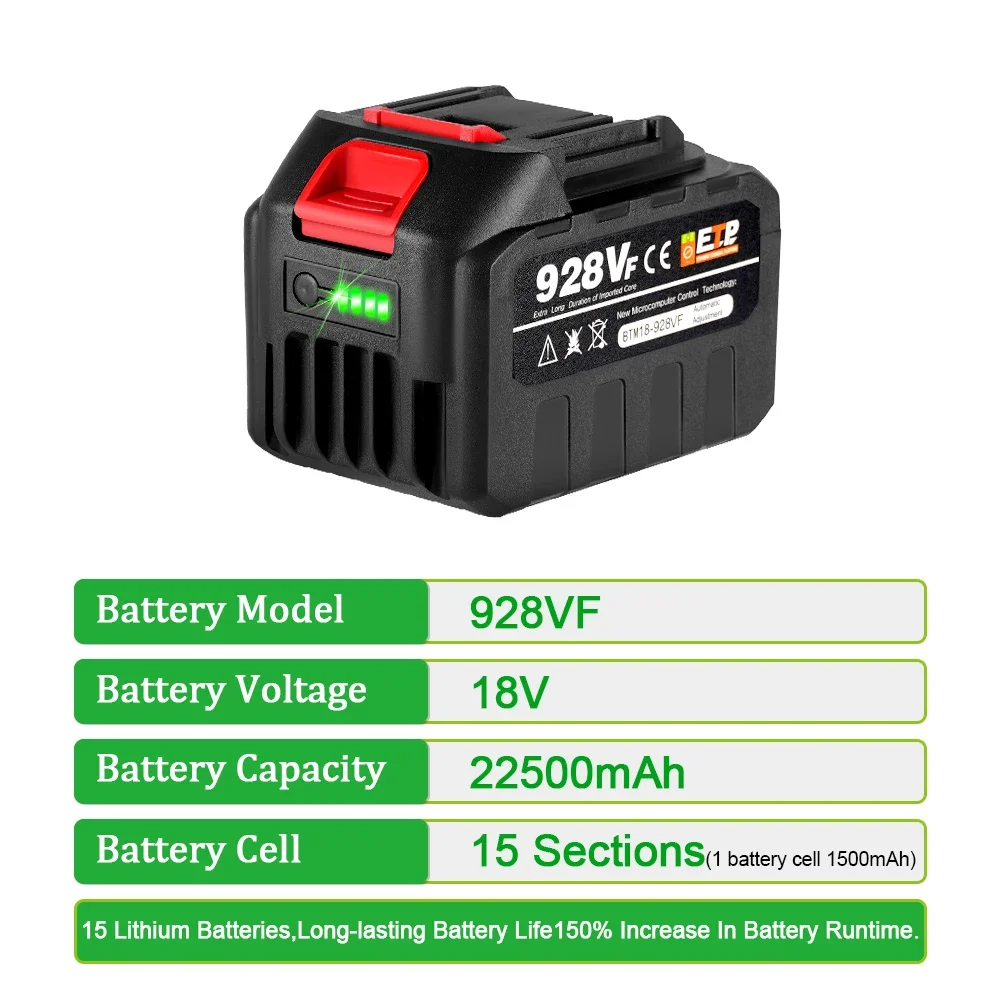 18V 388VF Battery 22500mah 150 – обзор и цена Power Tools Universal Battery