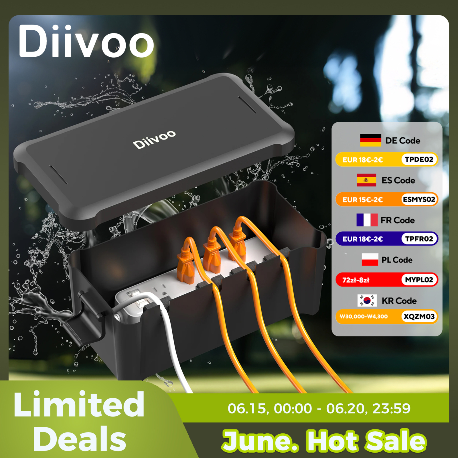 Diivoo Outdoor Waterproof Elec – обзор и цена Power Tools Extension