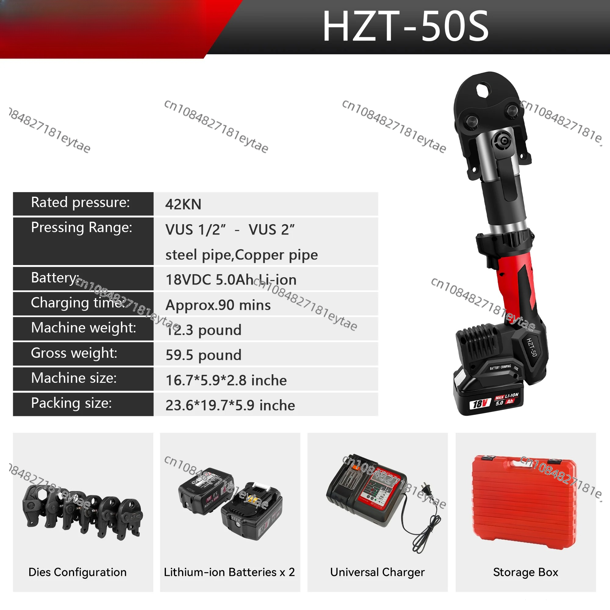 HZT-50 Rechargeable Battery Po – обзор и цена Power Tools Universal Battery