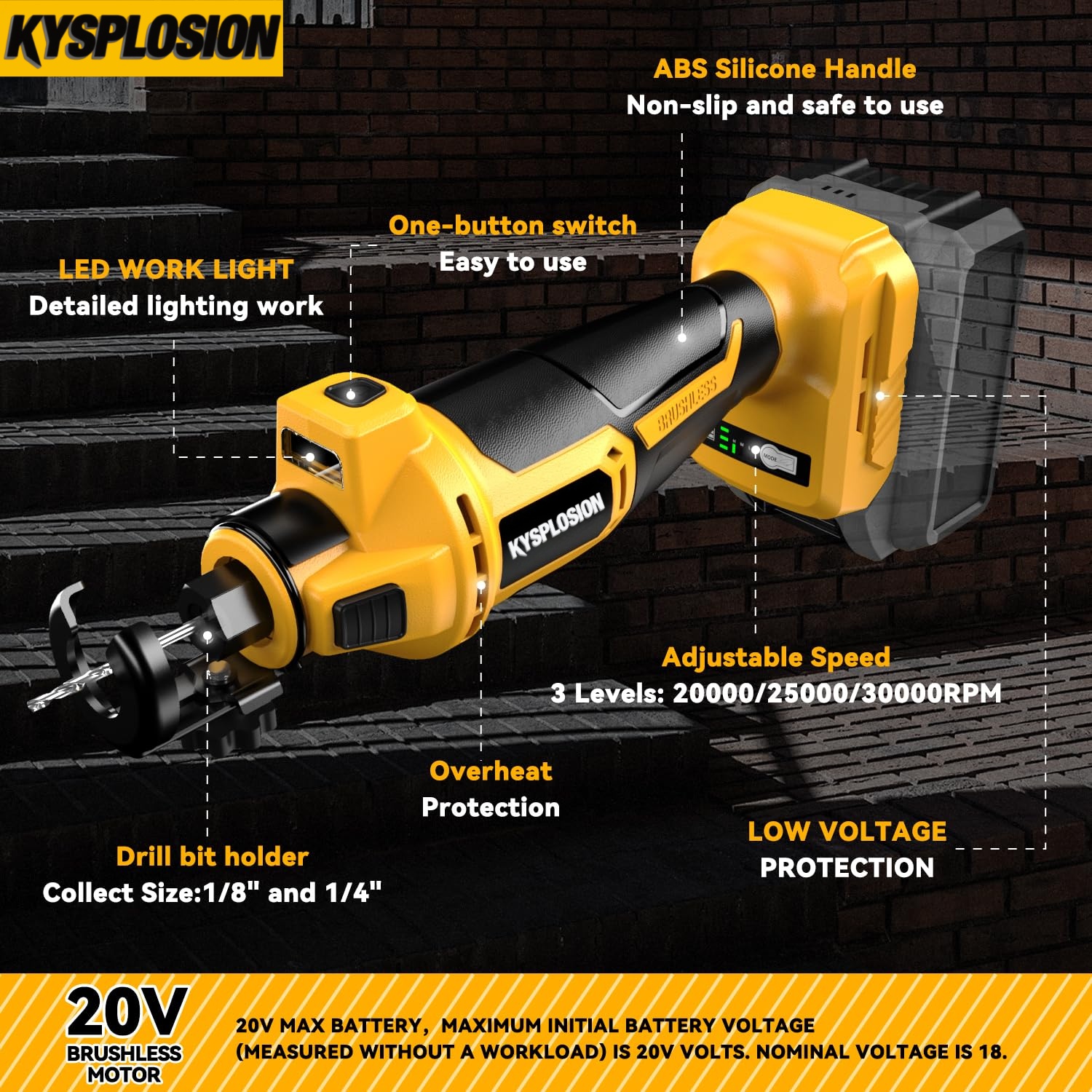 3 Gears Brushless Electric Dry – обзор и цена Power Tools Universal Battery
