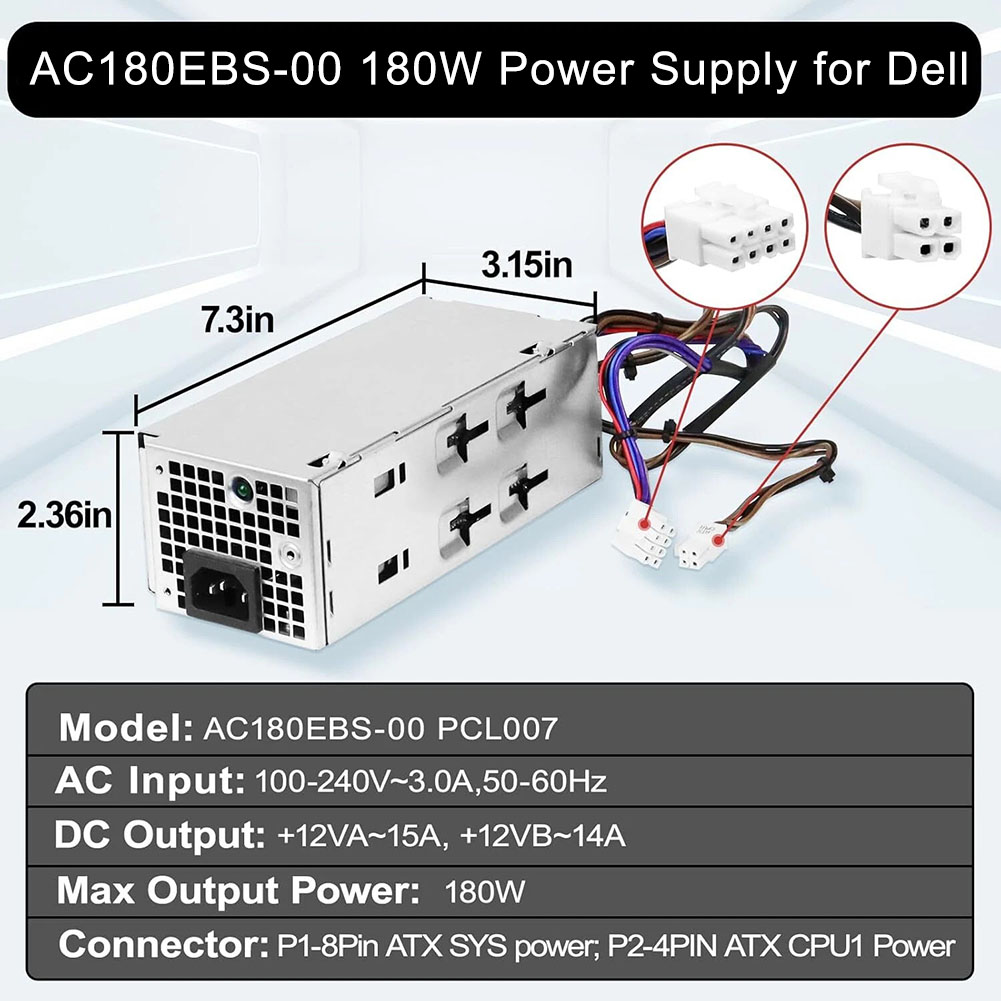 180W Power Supply AC180EBS-00  – обзор и цена Power Tools Wholesale