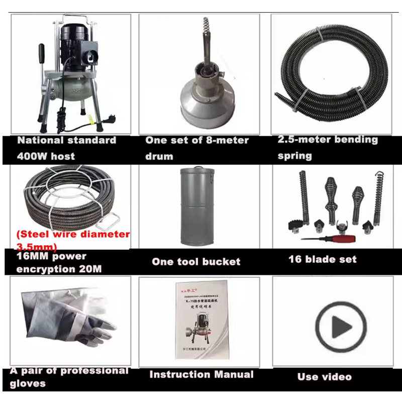 Electric Pipe Dredging Tool  W – обзор и цена Power Tools Types