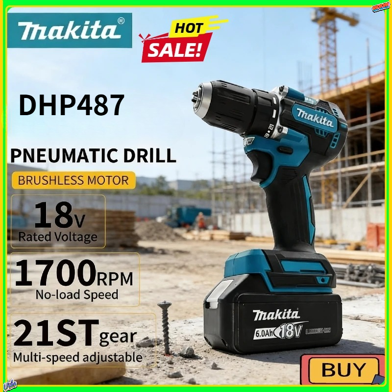 Makita DHP487 LXT Brushless Im – обзор и цена Power Tools Hammer