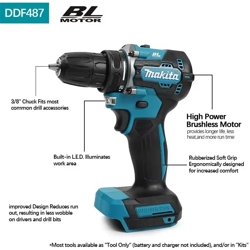 Makita DHP487 LXT Brushless Im – обзор и цена Power Tools Hammer