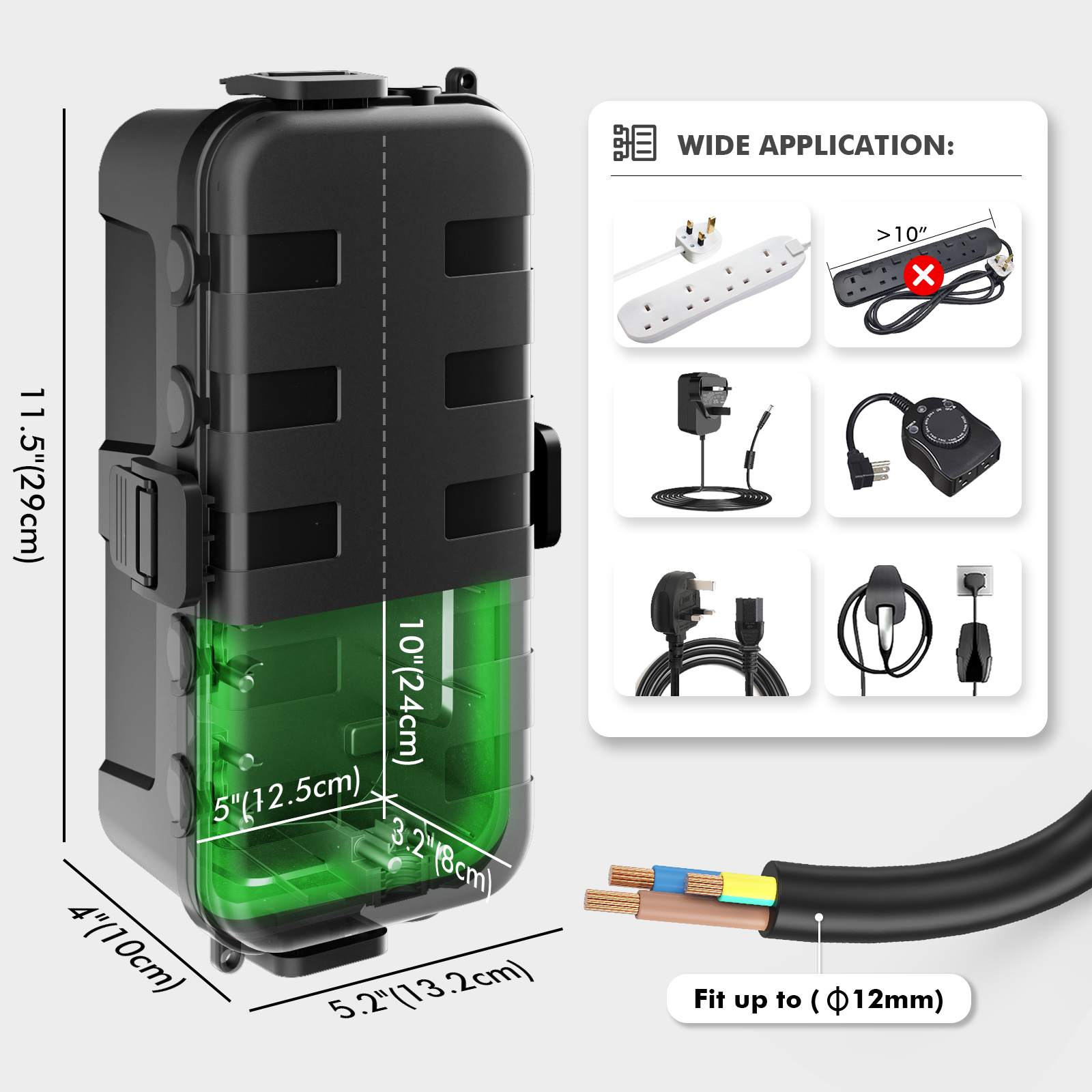 Medium Outdoor Electrical Box, – обзор и цена Power Tools Extension