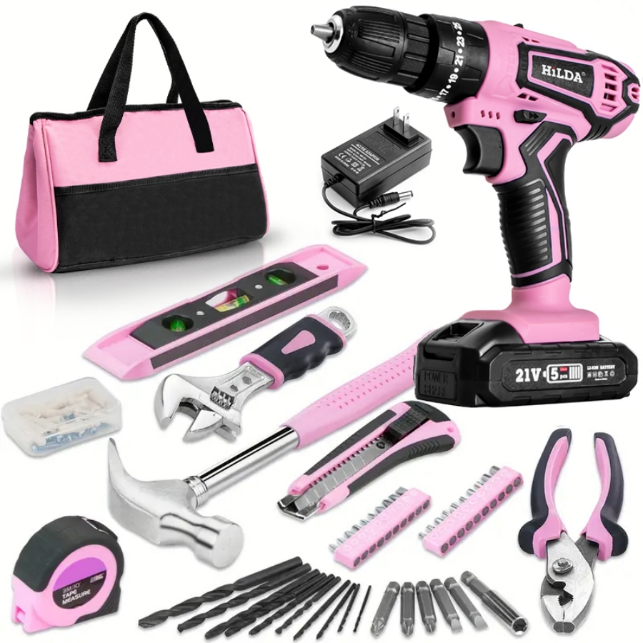 HILDA 21V Pink Drill Electric  – обзор и цена Power Tools Pink